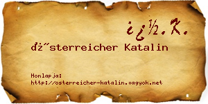 Österreicher Katalin névjegykártya